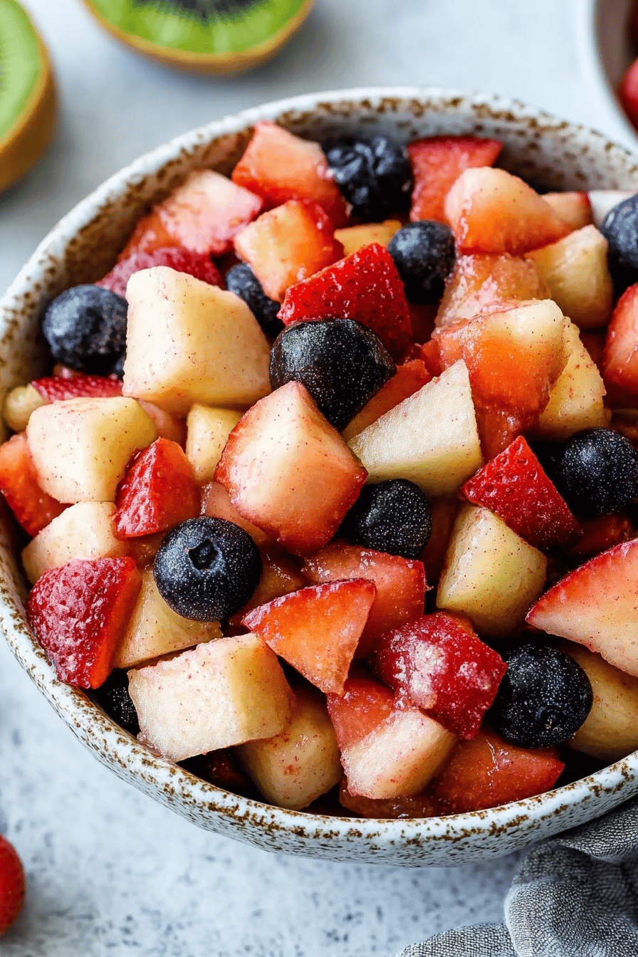 Easy Fruit Salsa Recipe Final Dish Presentation
