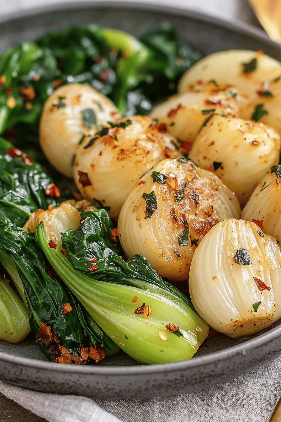 Easy Garlic Bok Choy Recipe Final Dish Presentation