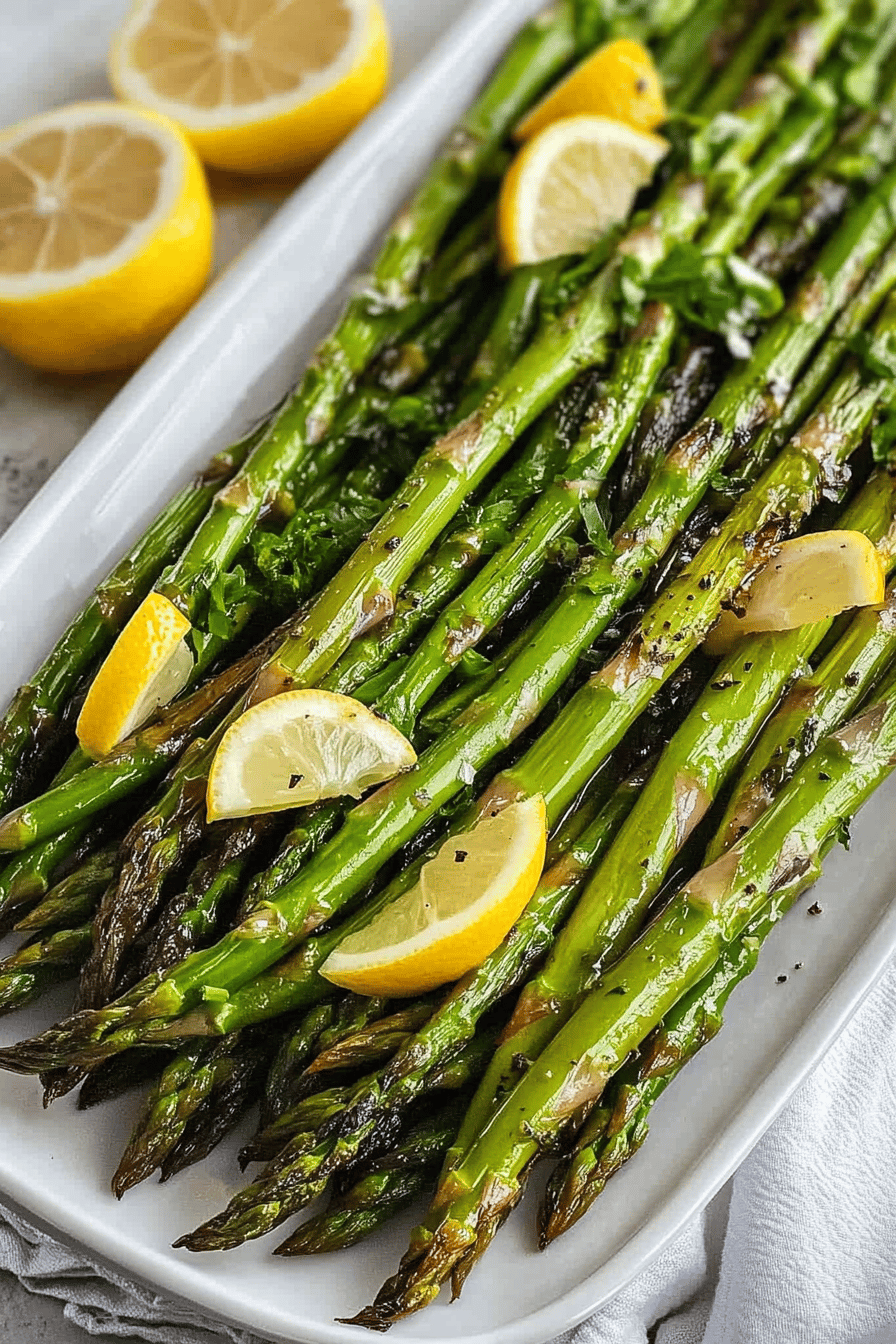 Easy Garlic Lemon Asparagus Recipe ingredients