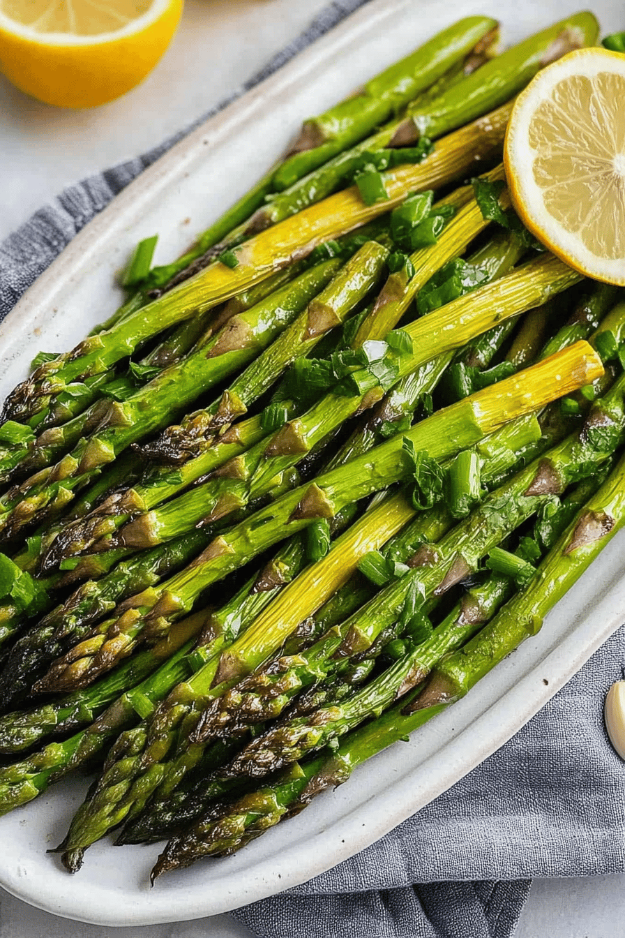 Easy Garlic Lemon Asparagus Recipe