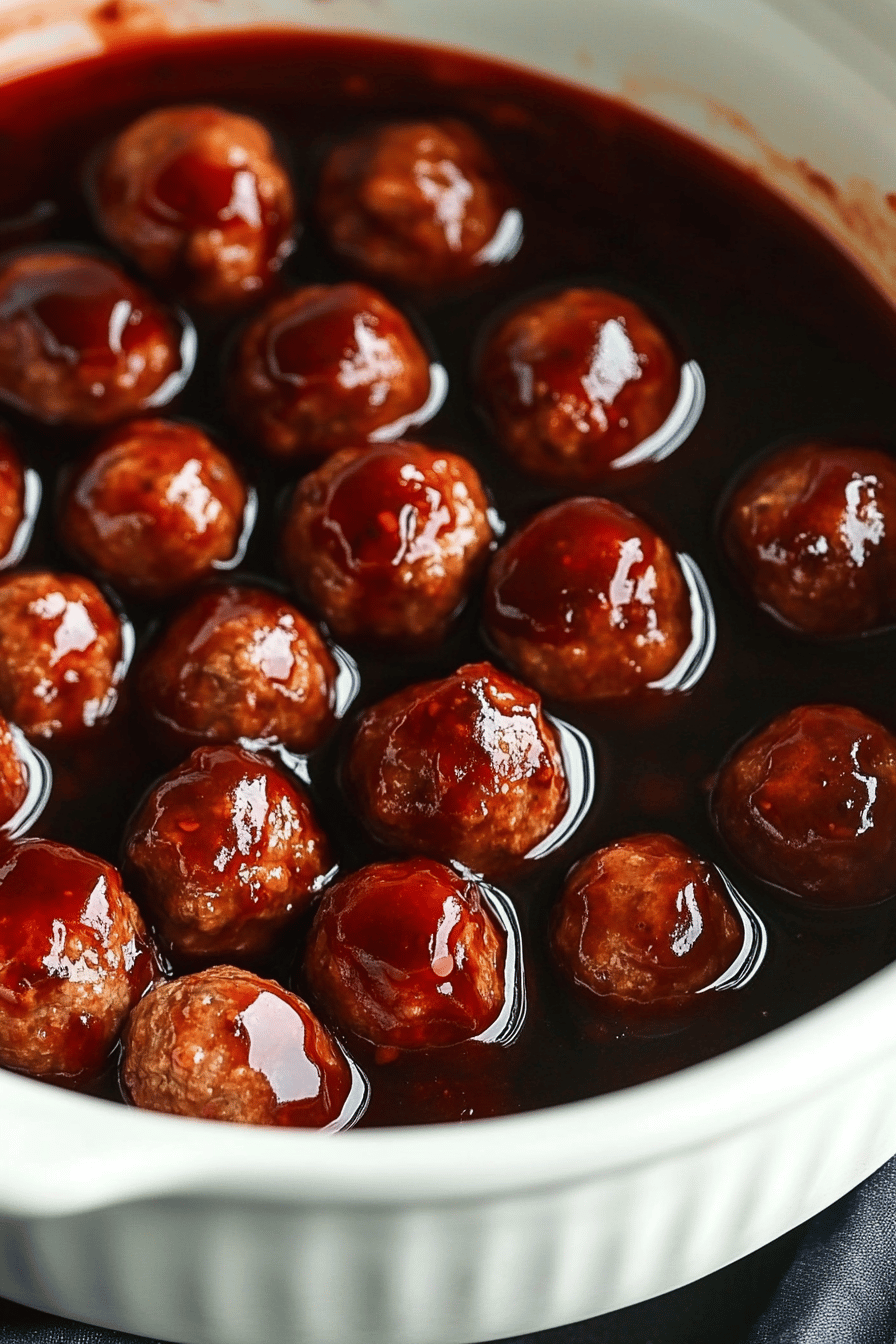 Easy Grape Jelly Meatballs Recipe ingredients