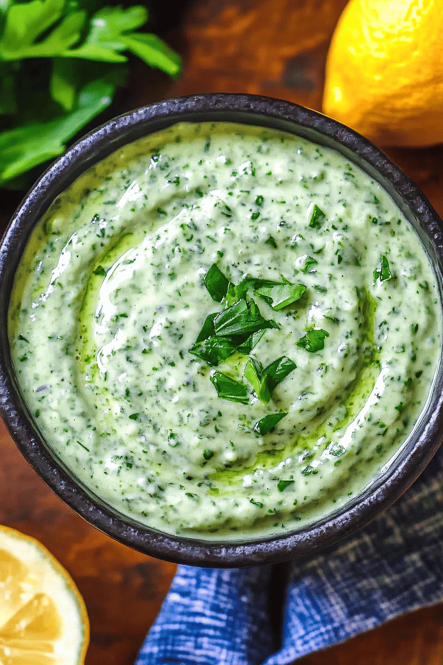 Easy Green Goddess Dressing Recipe ingredients