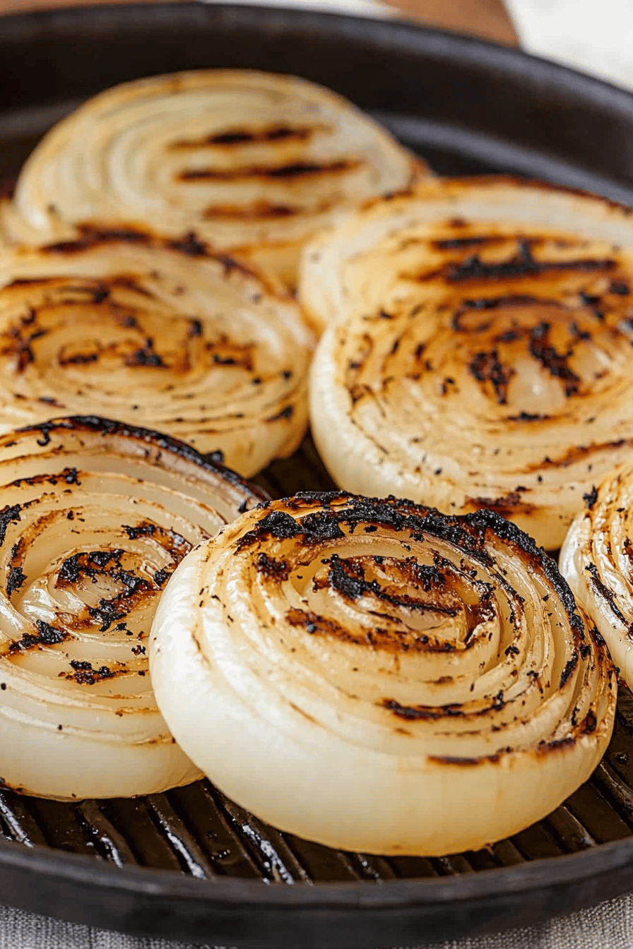 Easy Grilled Onions Recipe Final Dish Presentation