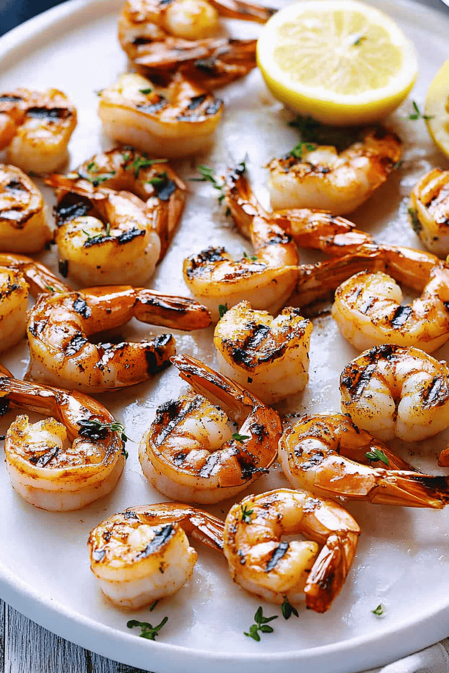 Easy Grilled Shrimp Recipe Final Dish Presentation