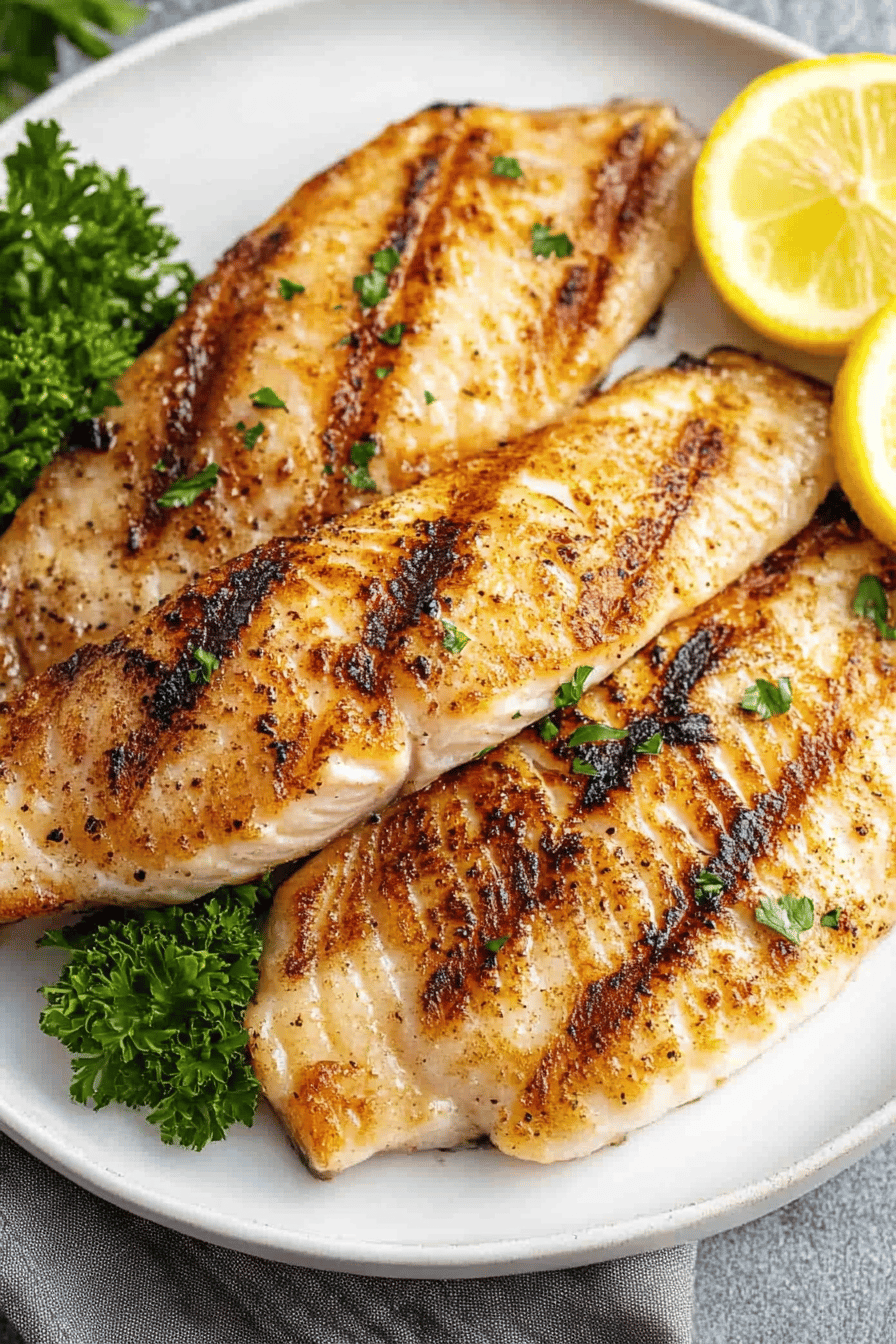Easy Grilled Tilapia Recipe Final Dish Presentation