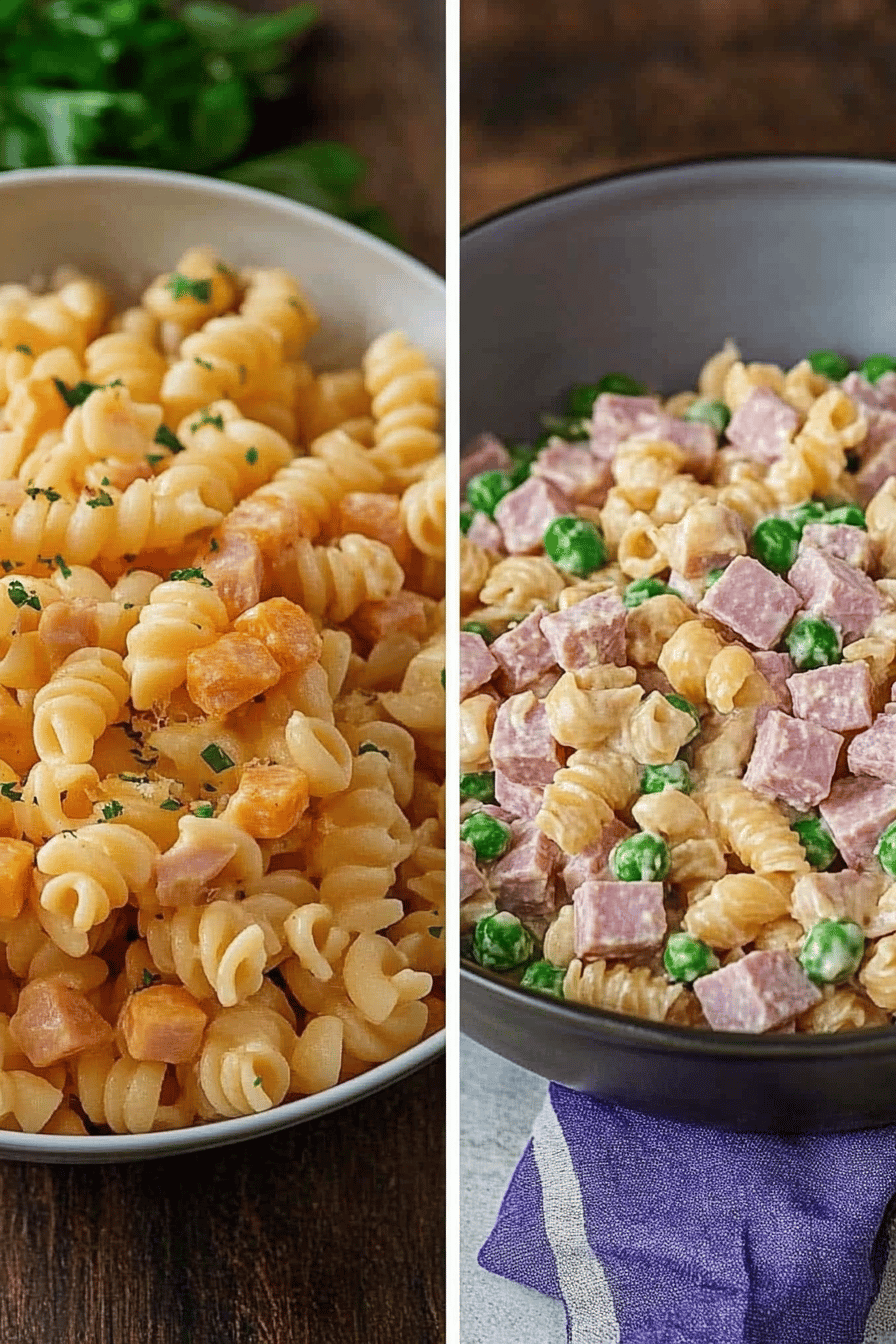 Easy Ham and Cheese Pasta Salad Recipe ingredients