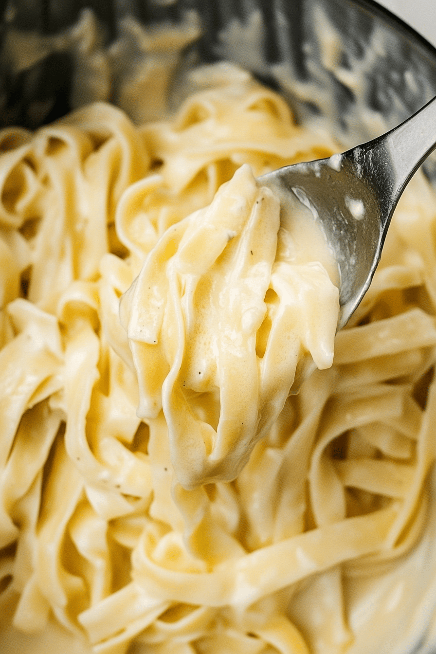 Easy Homemade Alfredo Sauce Recipe Final Dish Presentation