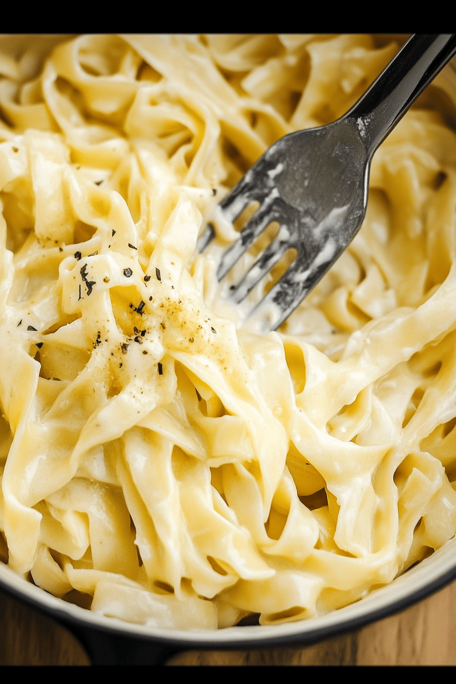 Easy Homemade Alfredo Sauce Recipe Final Dish Presentation