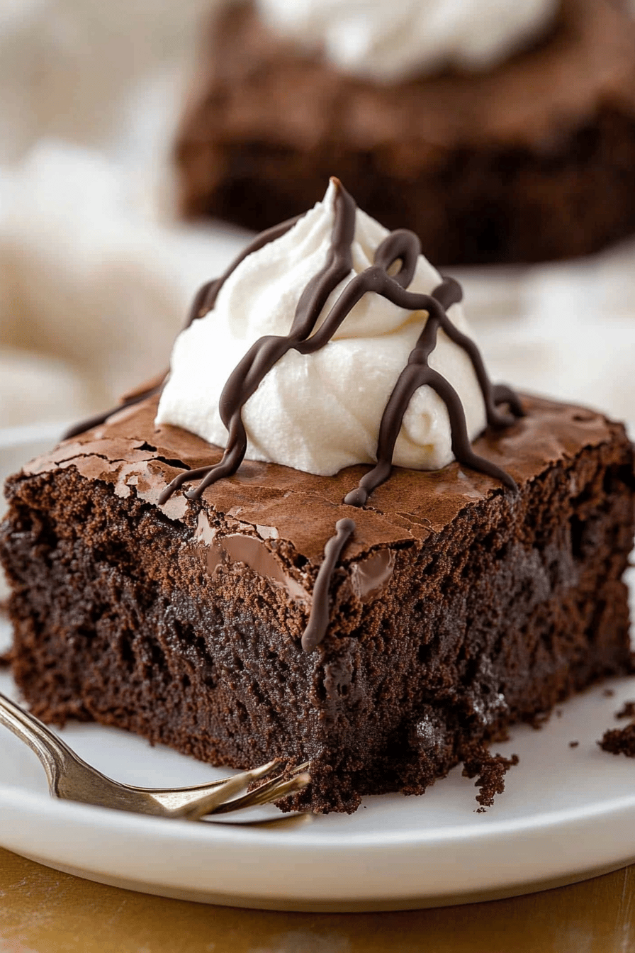 Easy Homemade Brownie Recipe Final Dish Presentation