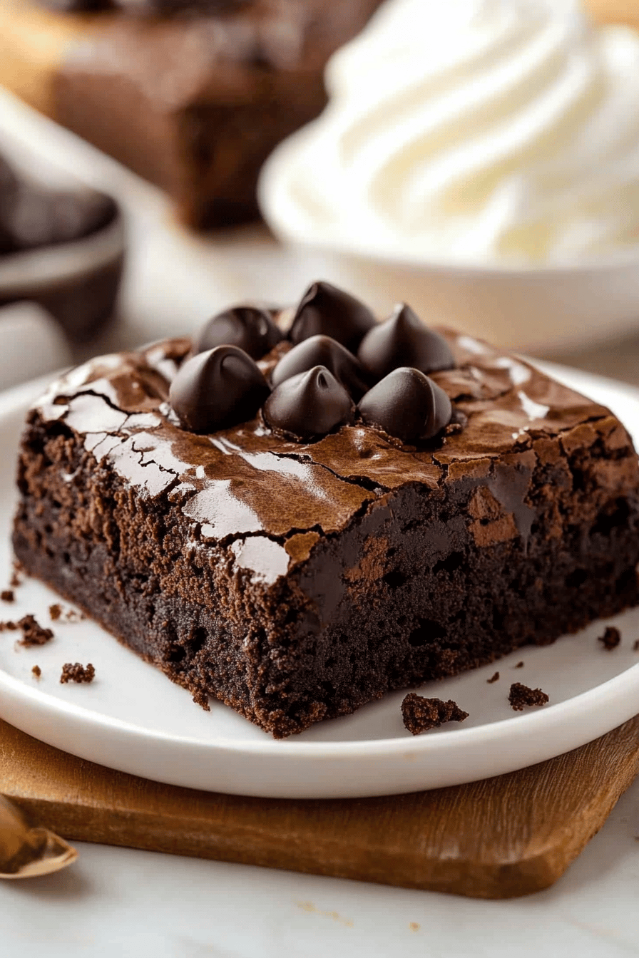 Easy Homemade Brownie Recipe Final Dish Presentation