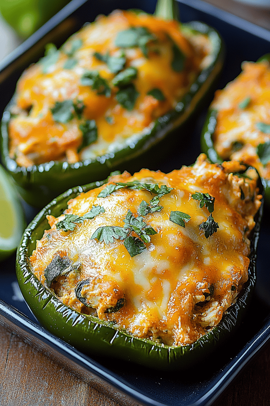 Easy Homemade Chicken-Stuffed Poblano Peppers Recipe ingredients