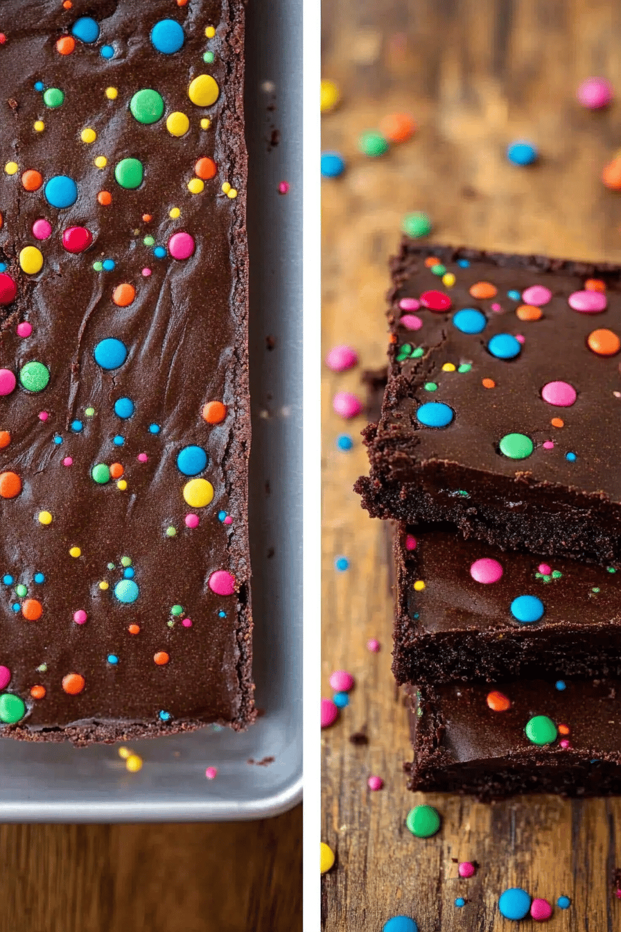 Easy Homemade Cosmic Brownies Recipe ingredients
