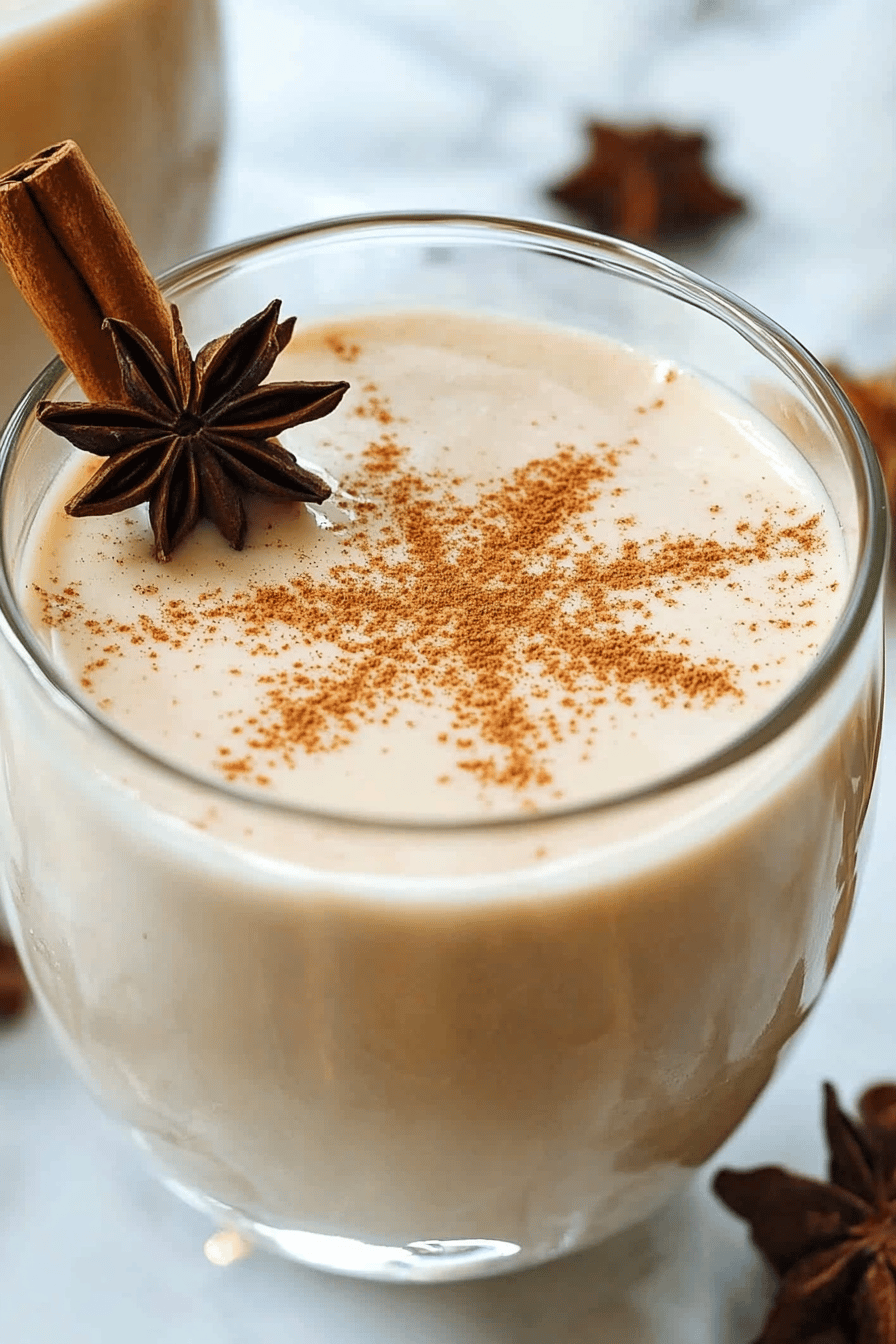 Easy Homemade Eggnog Recipe Final Dish Presentation