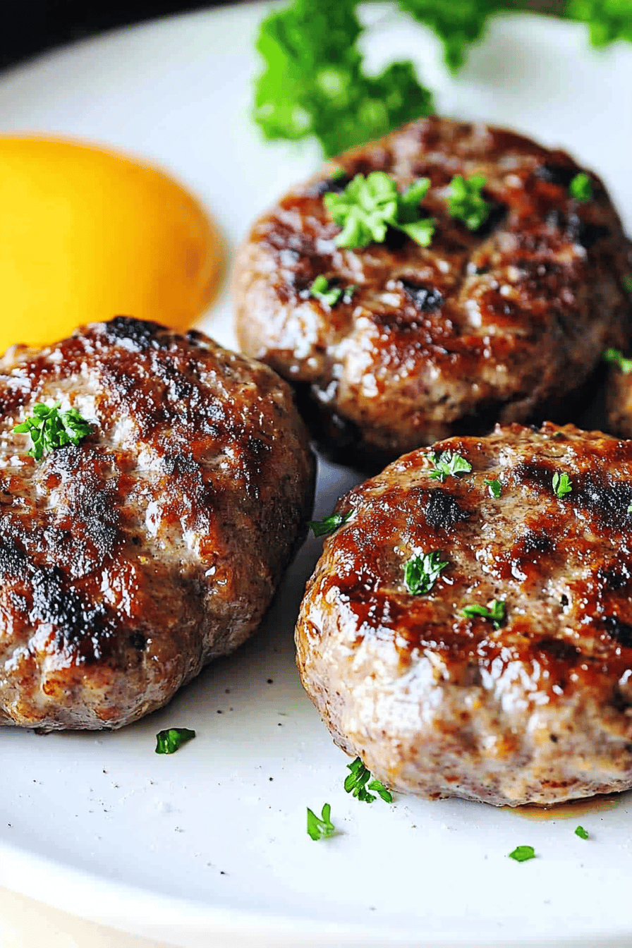 Easy Homemade Sausage Recipe Final Dish Presentation