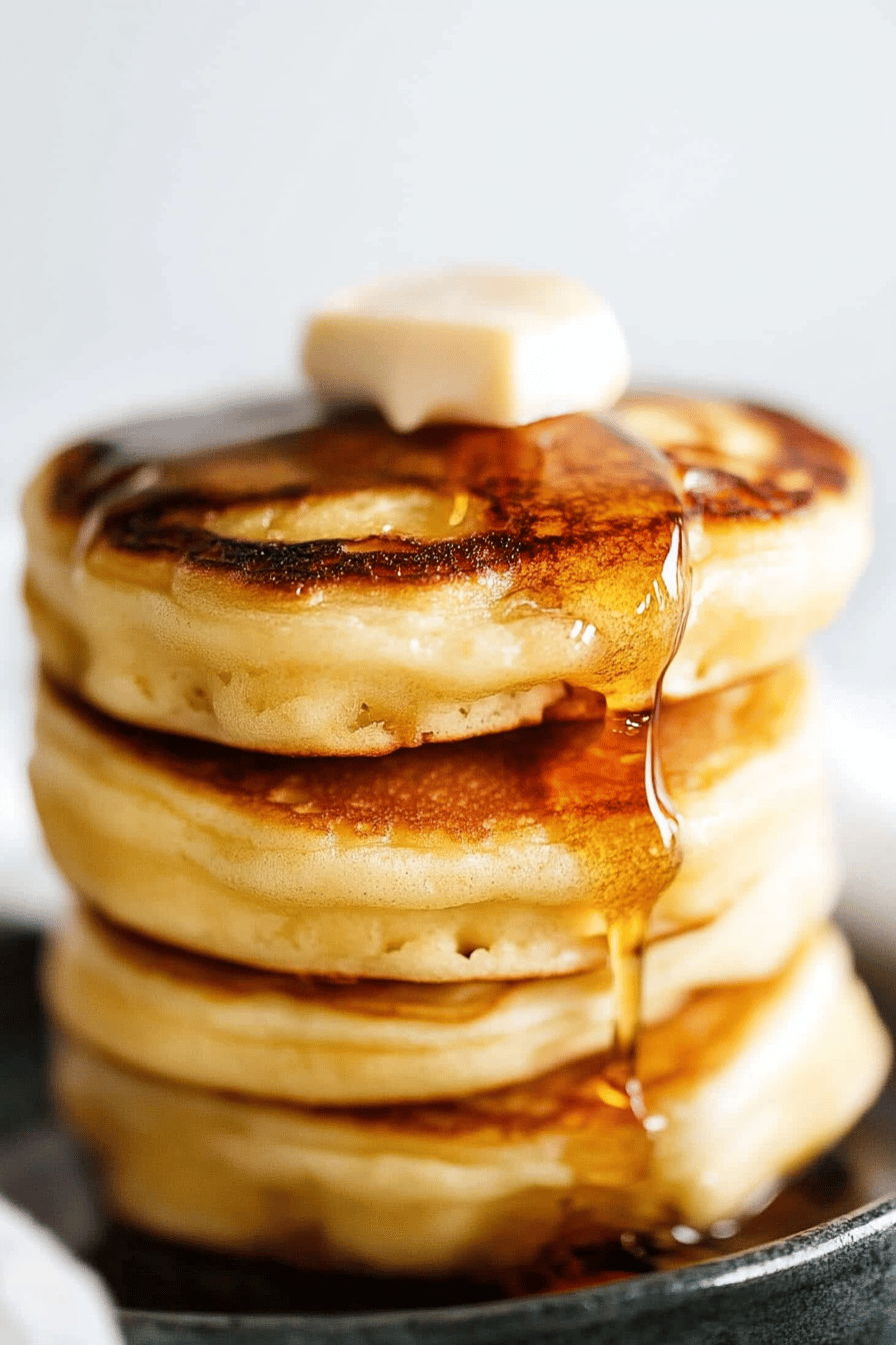 Easy Japanese Soufflé Pancakes Recipe Final Dish Presentation