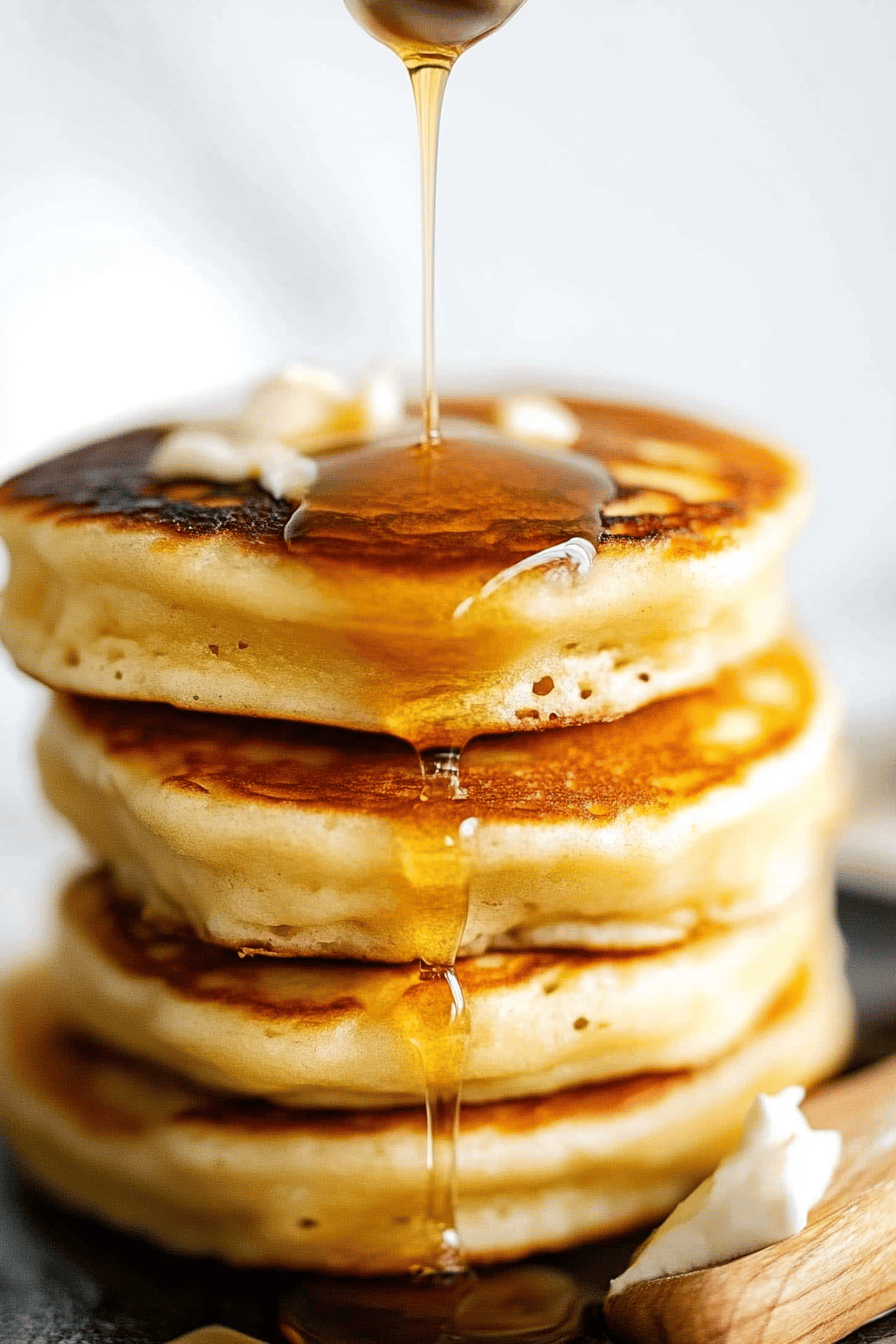 Easy Japanese Soufflé Pancakes Recipe Final Dish Presentation