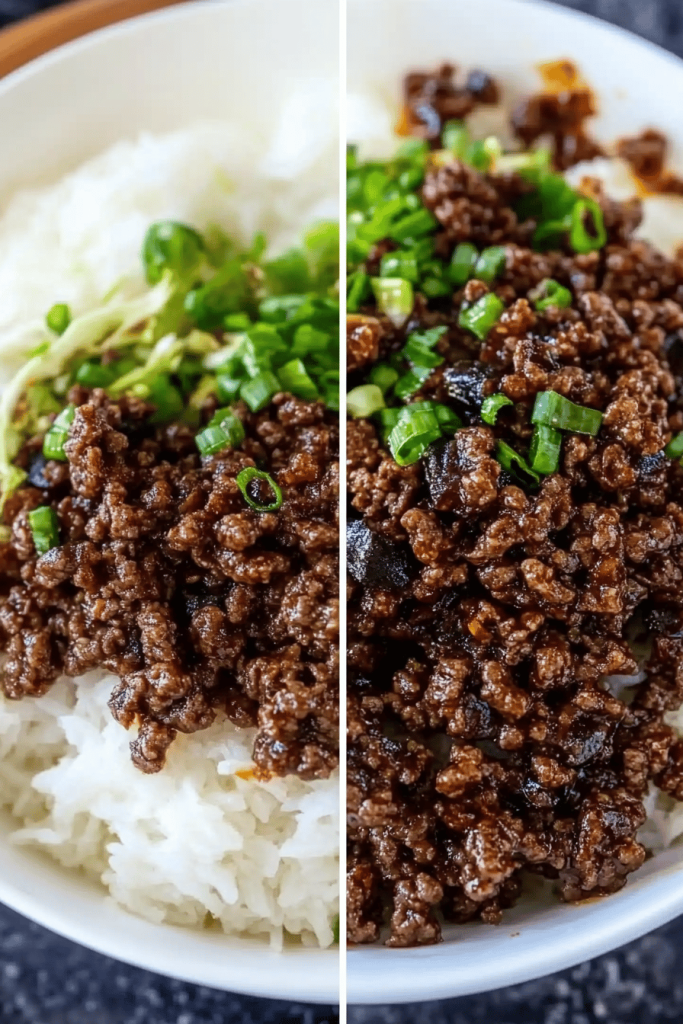 Easy Korean Ground Beef with Napa Slaw