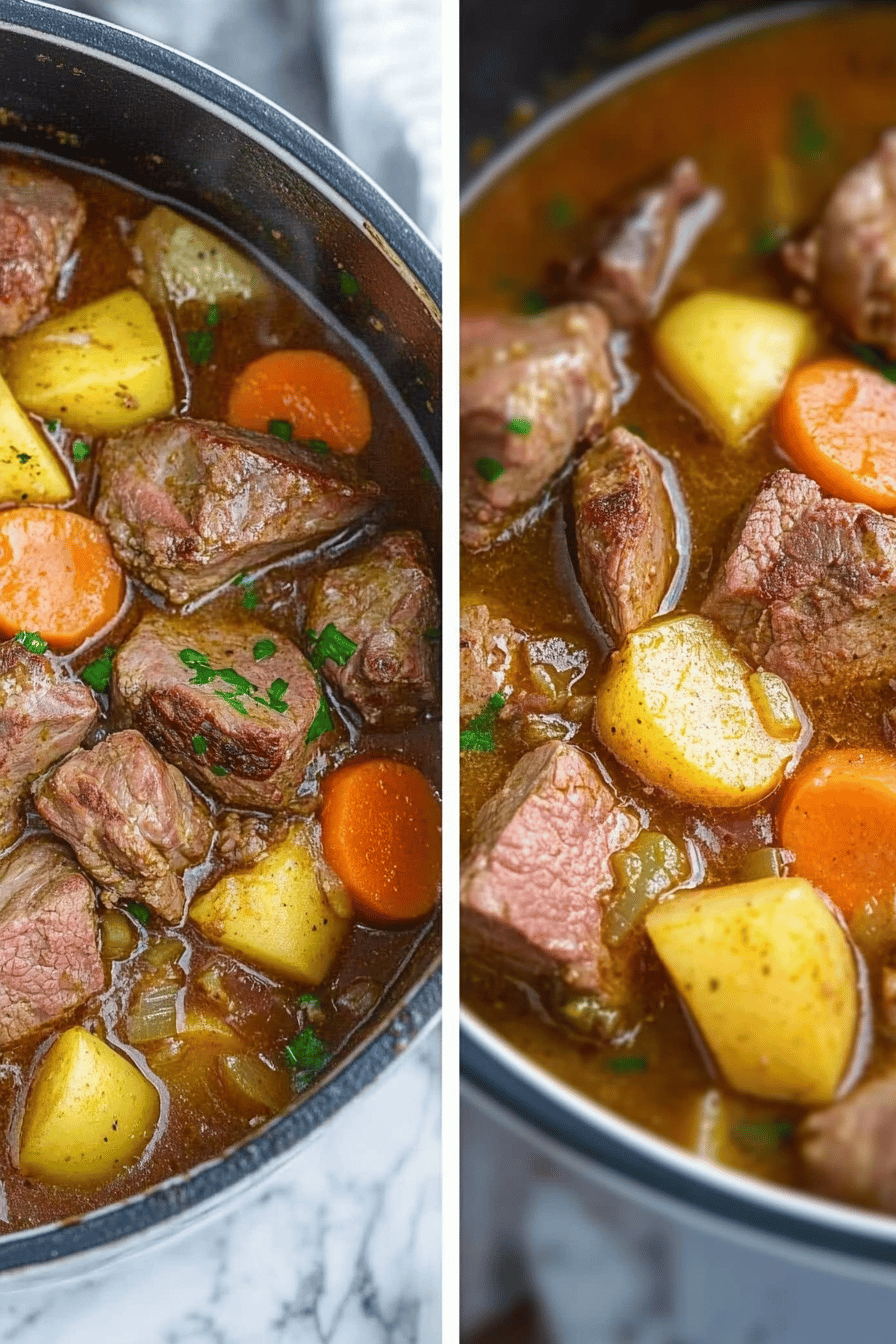 Easy Lamb Stew Recipe Final Dish Presentation