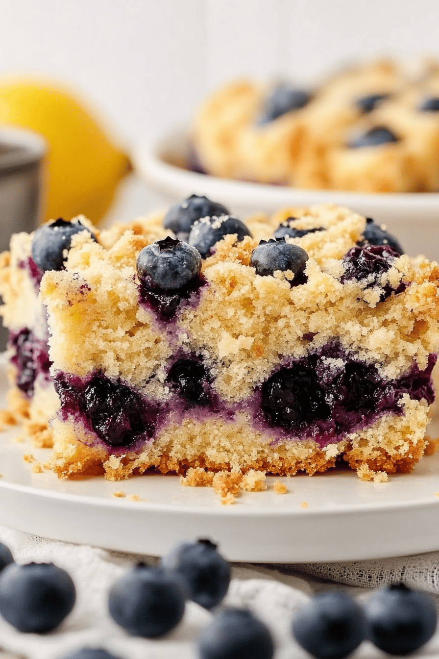 Easy Lemon Blueberry Buckle Recipe ingredients