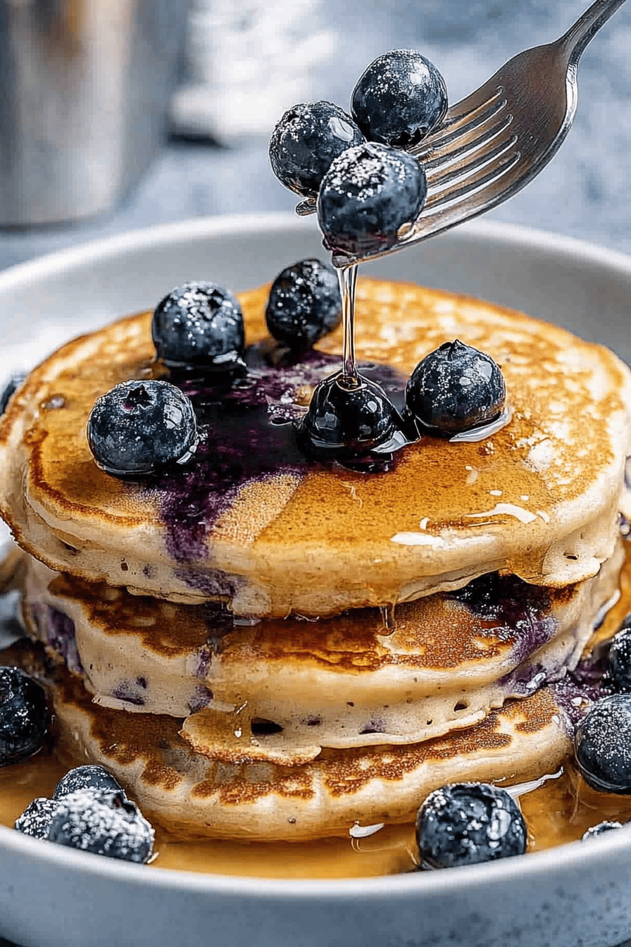 Easy Lemon Blueberry Ricotta Pancakes Recipe ingredients