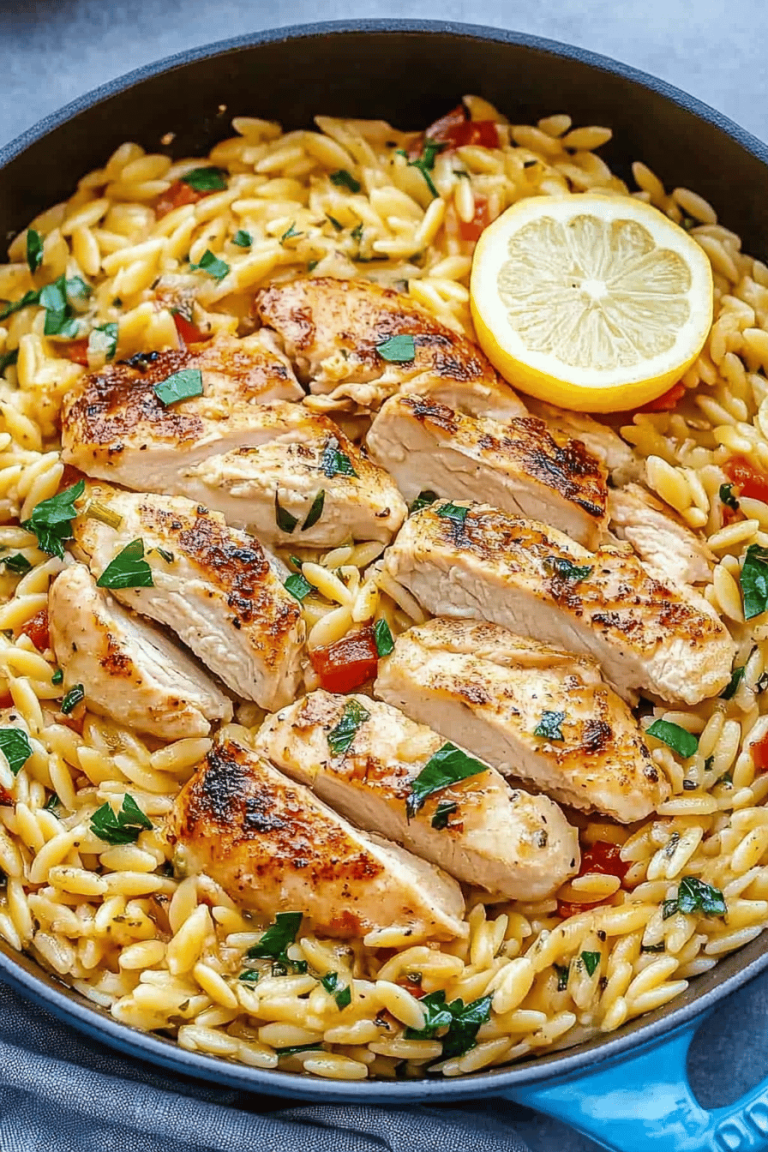Easy Lemon Chicken Orzo Recipe