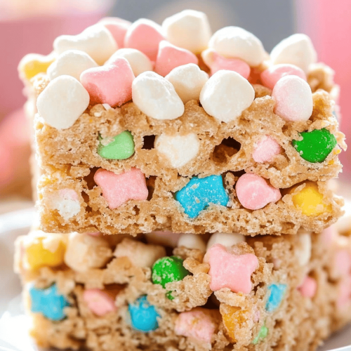 Easy Lucky Charm Marshmallow Treats Recipe