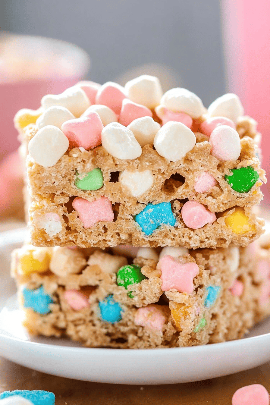 Easy Lucky Charm Marshmallow Treats Recipe