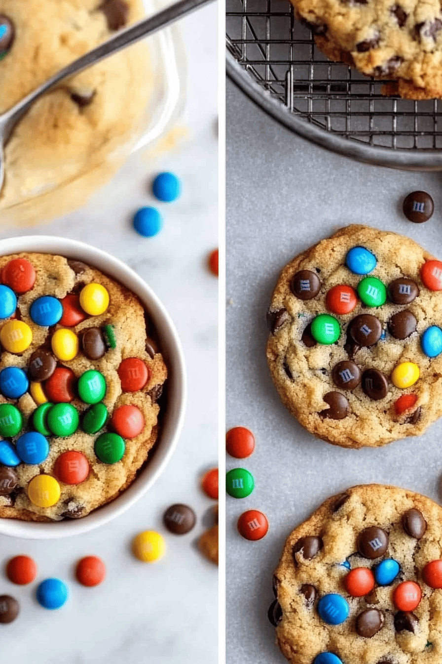 Easy M&M Cookies Recipe ingredients
