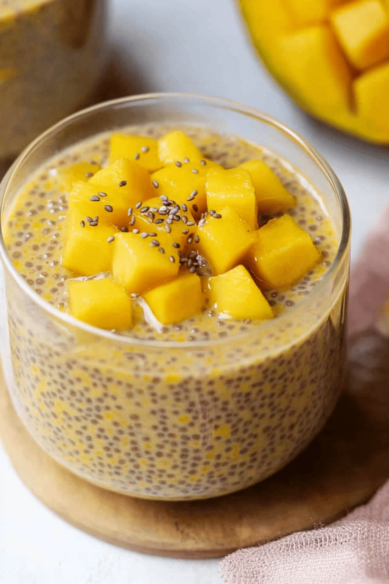 Easy Mango Chia Pudding Recipe