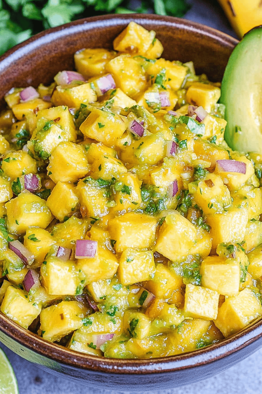 Easy Mango Salsa Recipe Final Dish Presentation