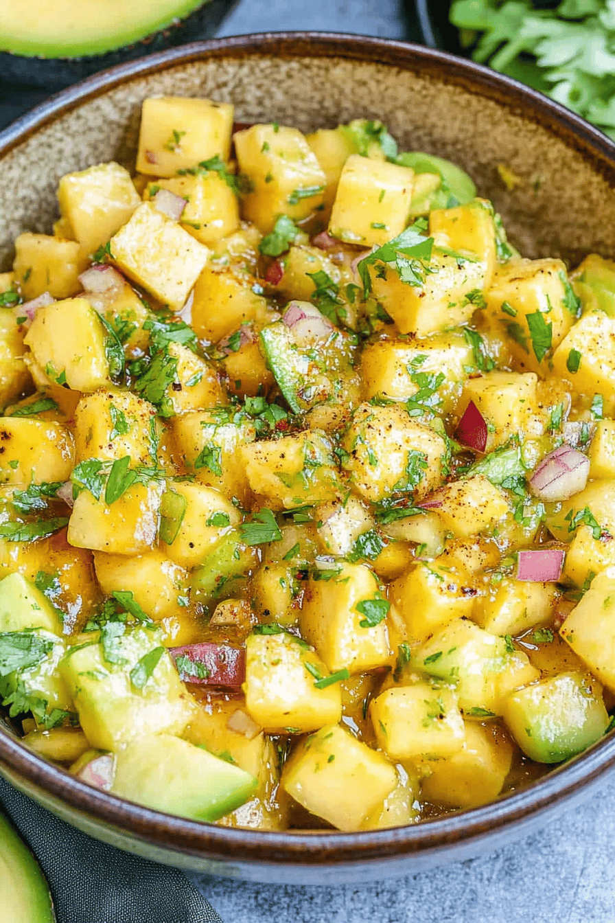 Easy Mango Salsa Recipe ingredients