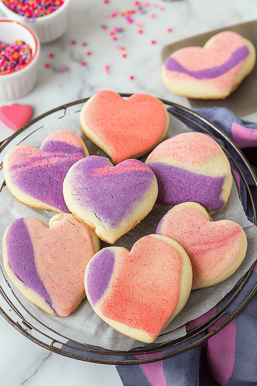Easy Marbled Valentine's Sugar Cookies Recipe