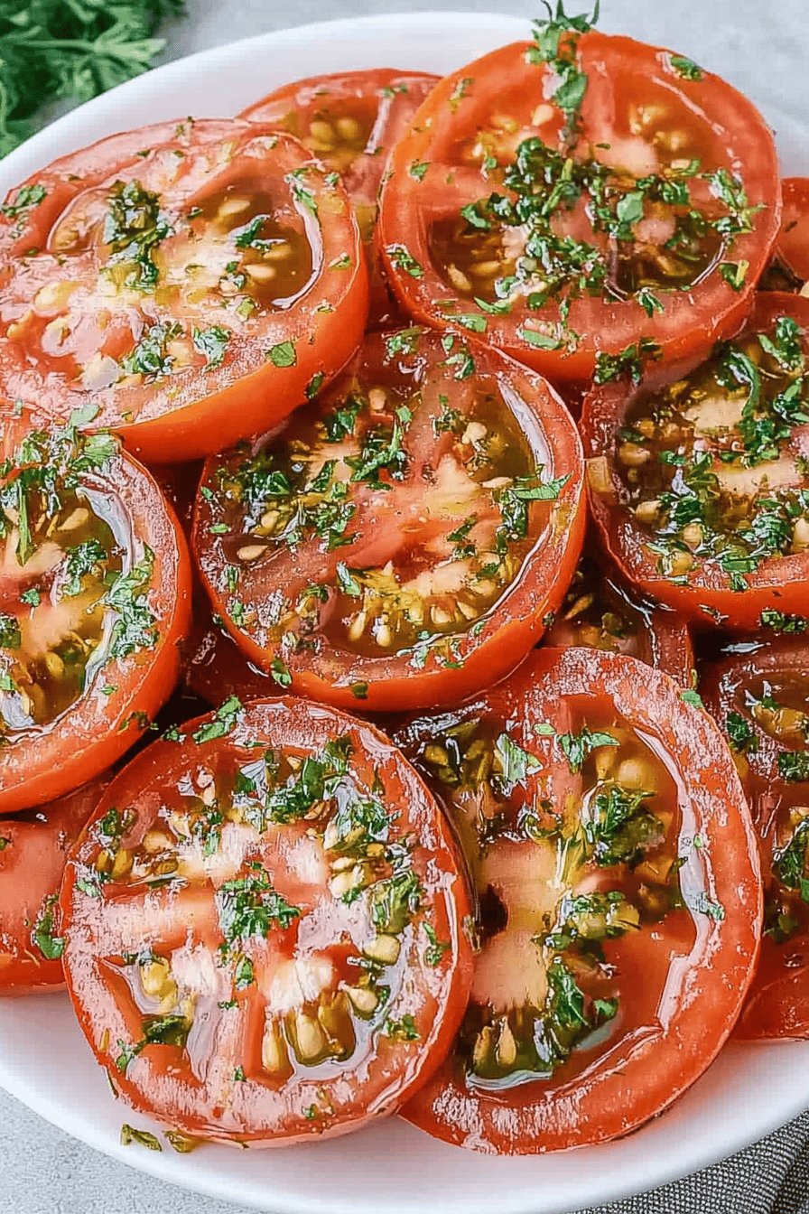 Easy Marinated Tomatoes Recipe ingredients