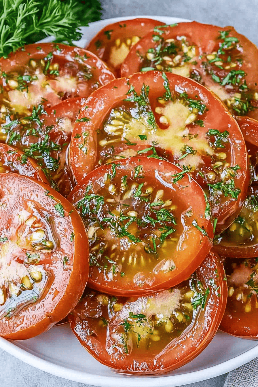Easy Marinated Tomatoes Recipe