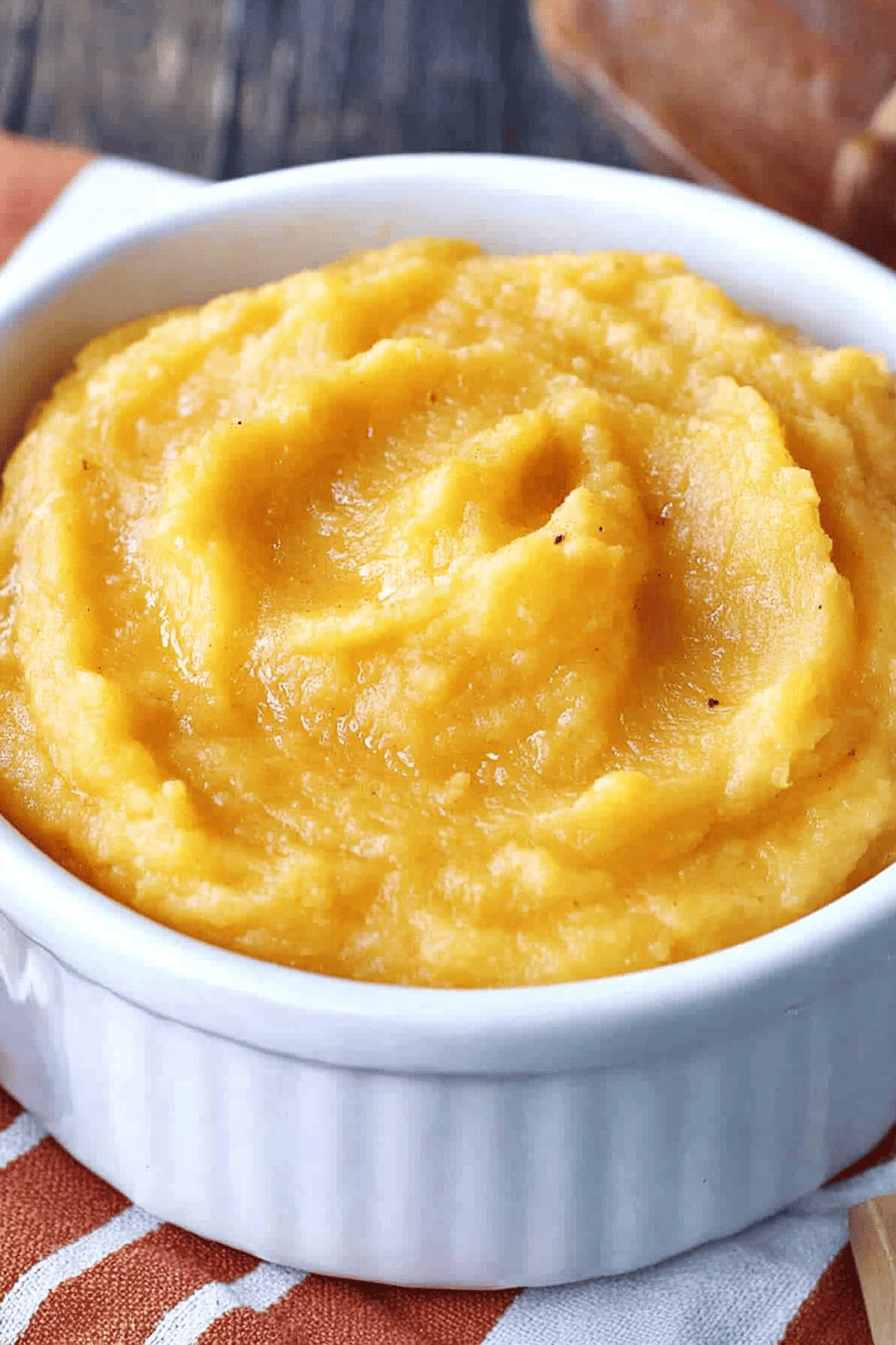 Easy Mashed Butternut Squash Recipe Final Dish Presentation