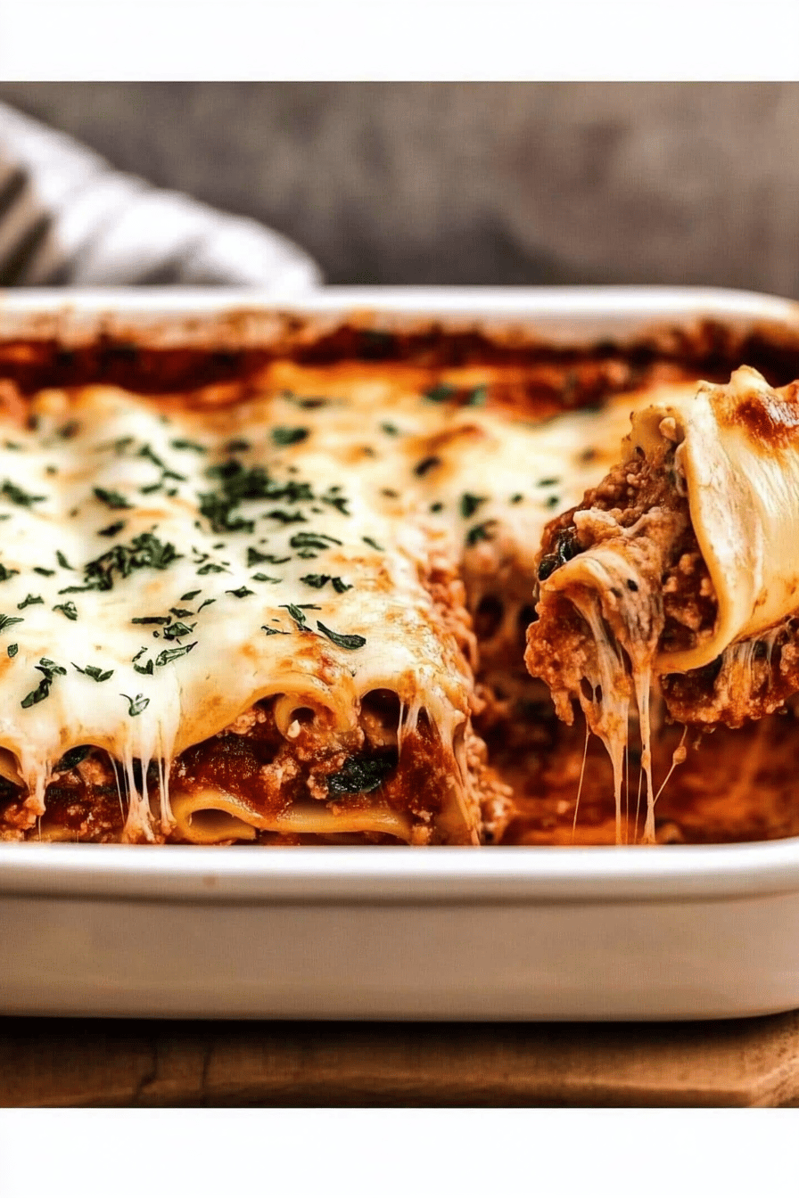 Easy Million Dollar Manicotti Recipe ingredients