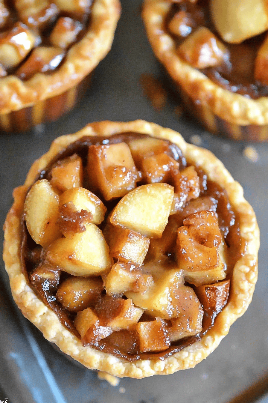Easy Mini Apple Pies Recipe Final Dish Presentation