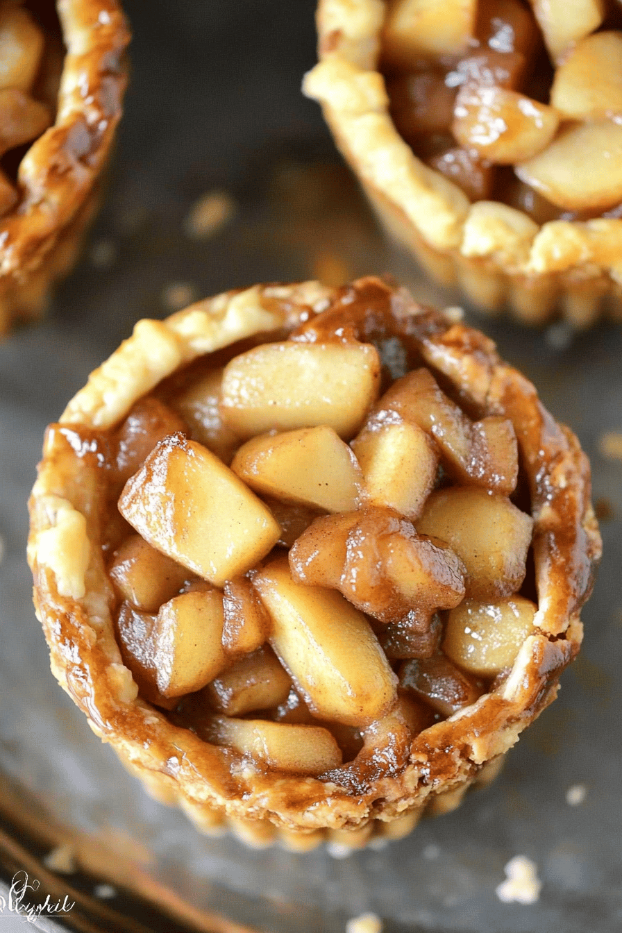 Easy Mini Apple Pies Recipe Final Dish Presentation