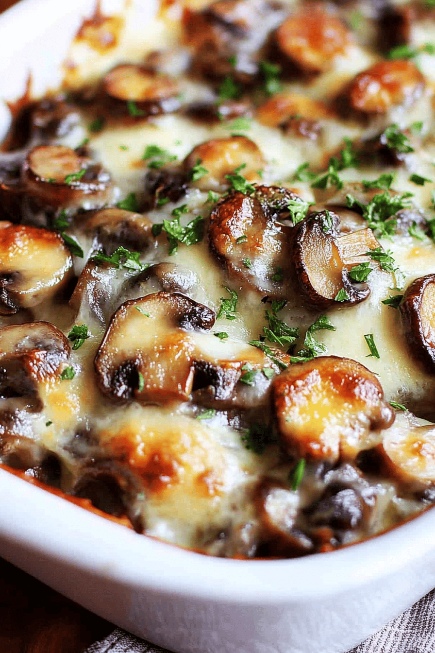 Easy Mushroom Casserole Recipe ingredients