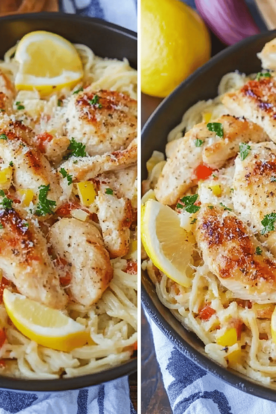 Easy Olive Garden Chicken Scampi Recipe ingredients