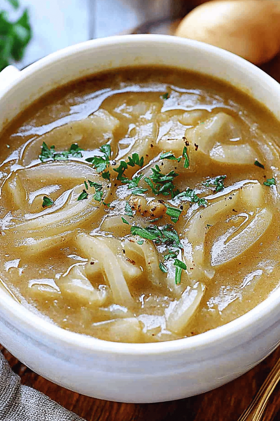 Easy Onion Soup Recipe ingredients