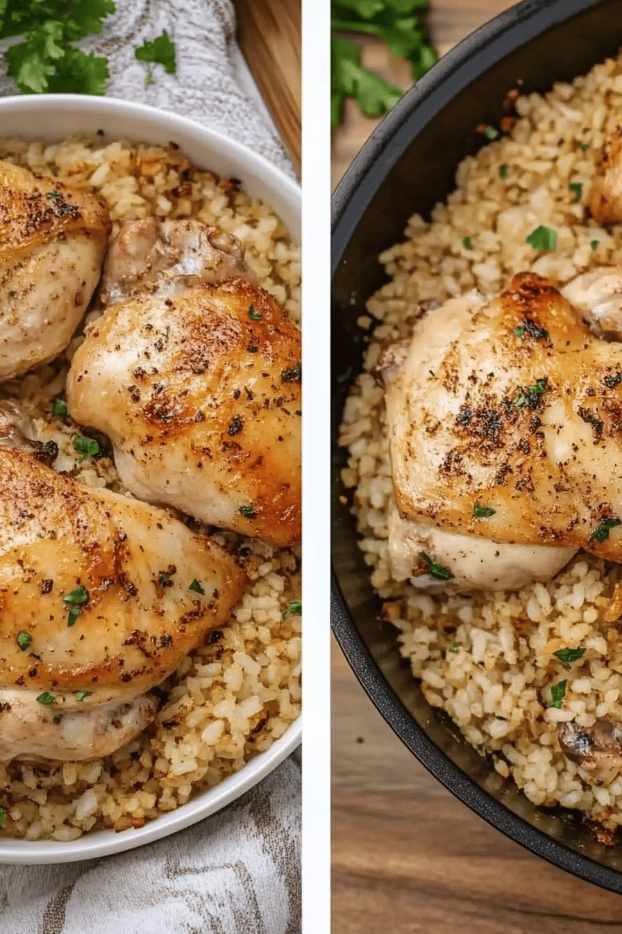 Easy Oven-Baked Chicken and Rice Recipe ingredients