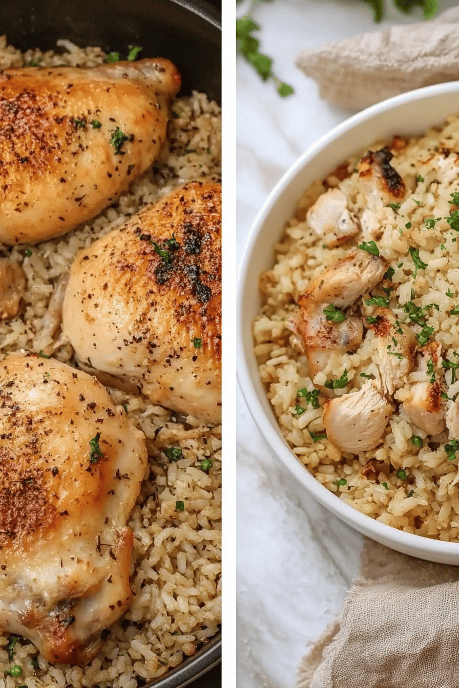 Easy Oven-Baked Chicken and Rice Recipe