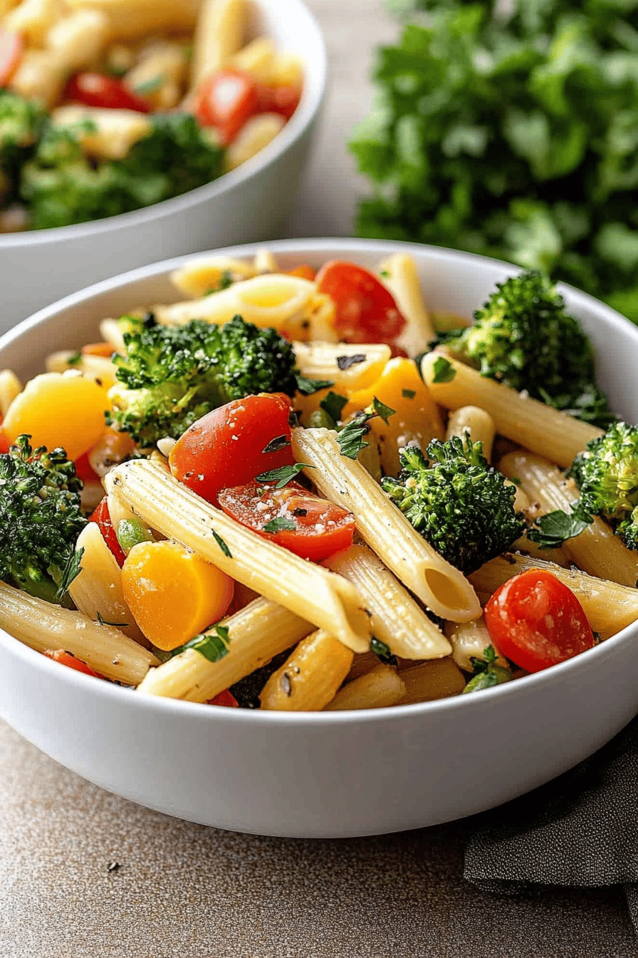 Easy Pasta Primavera Recipe ingredients