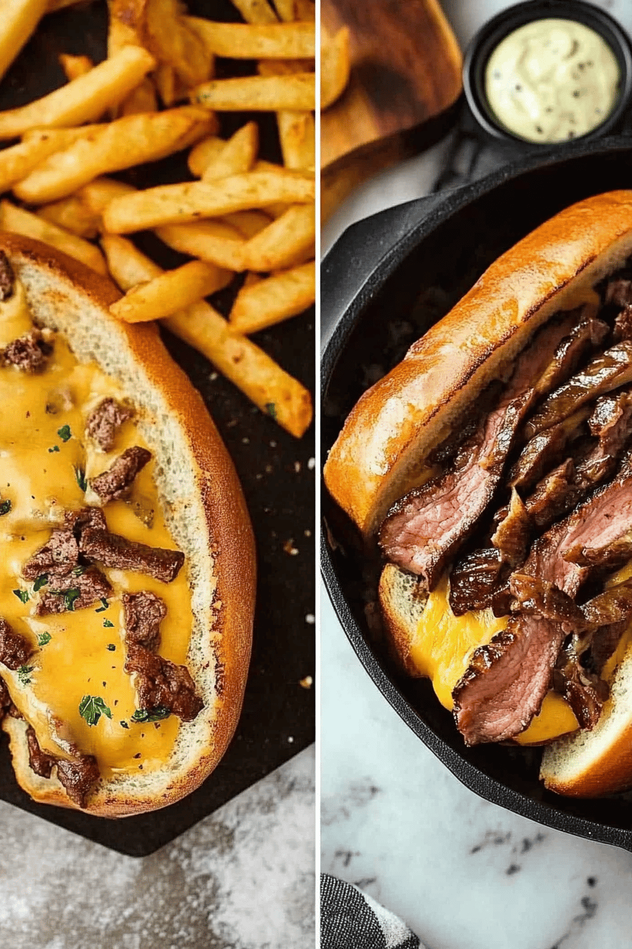 Easy Philly Cheesesteak Recipe Final Dish Presentation