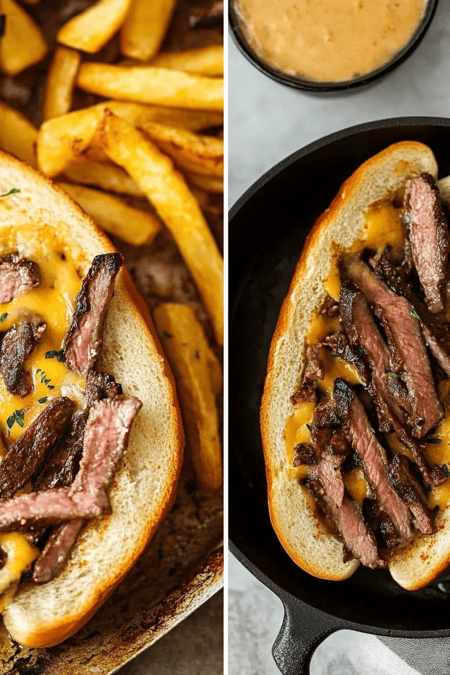 Easy Philly Cheesesteak Recipe ingredients