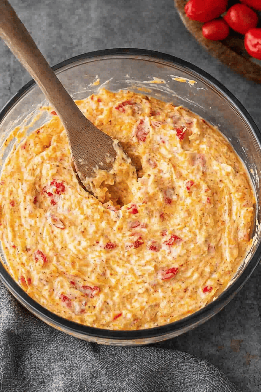 Easy Pimento Cheese Recipe Final Dish Presentation