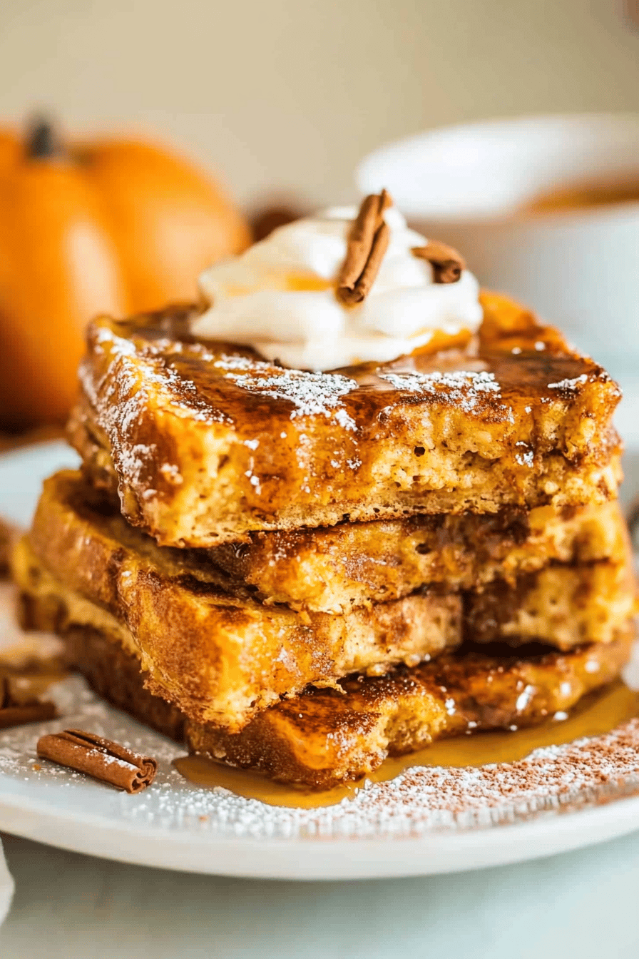 Easy Pumpkin French Toast Recipe ingredients