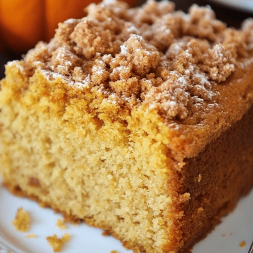 Easy Pumpkin Sour Cream Coffee Cake Recipe