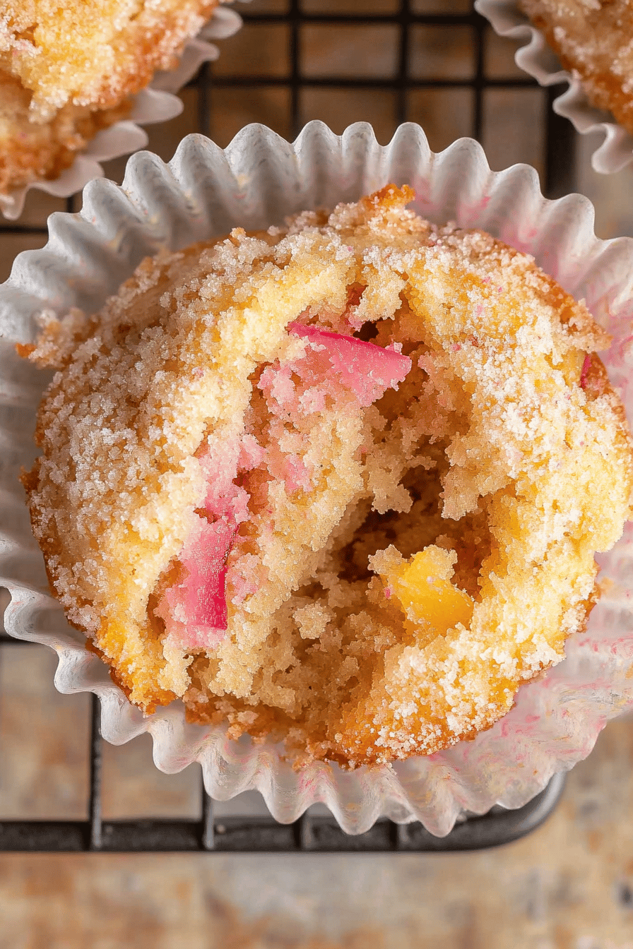 Easy Rhubarb Muffins Recipe ingredients